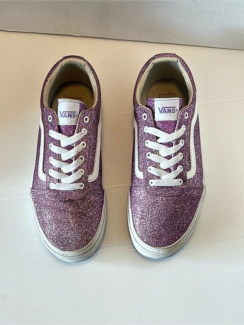 Vans Old Skool Glitter Purple Sneakers Purple & White US 5.0